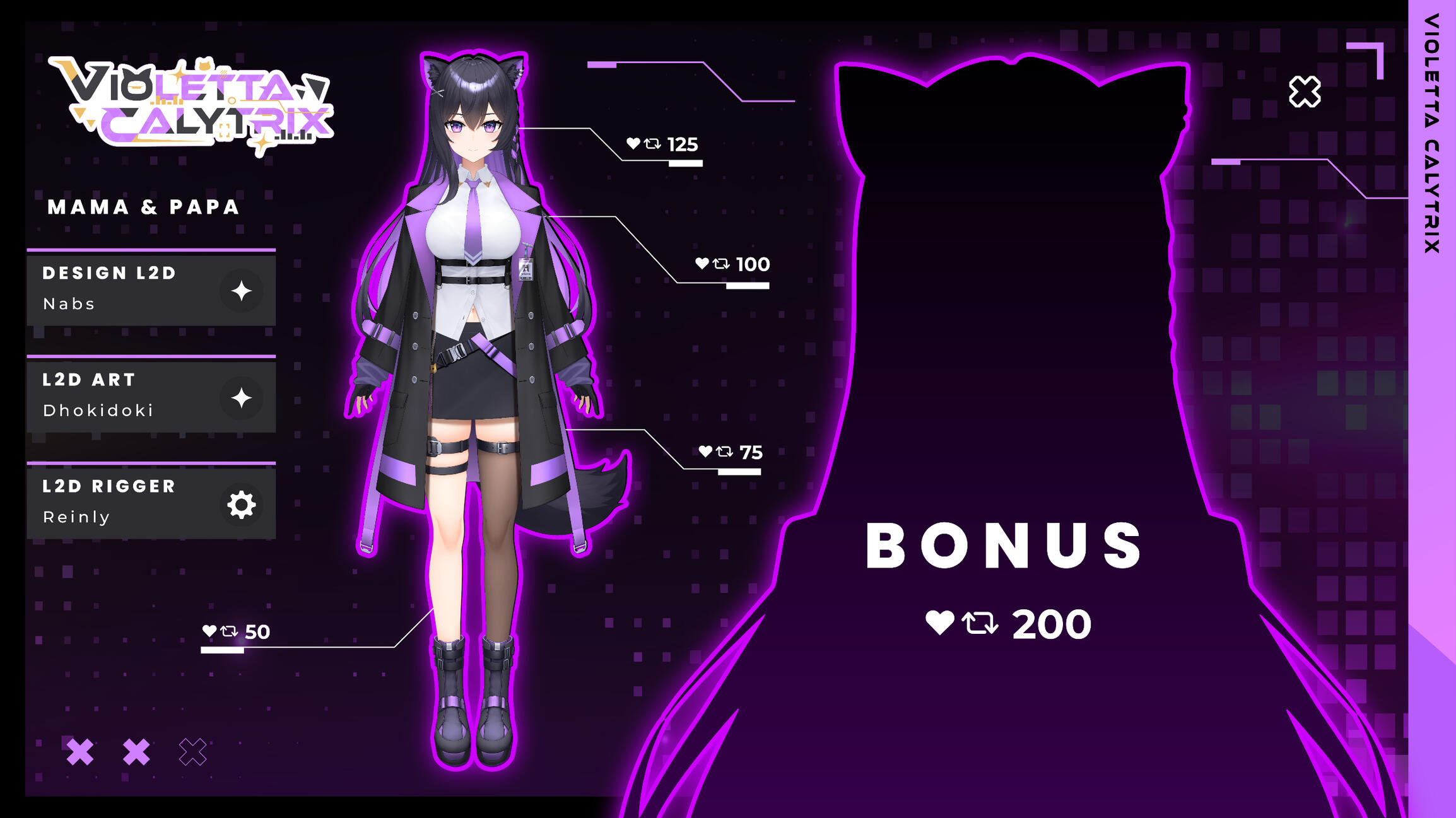 Violetta Calytrix Vtuber Model Showcase