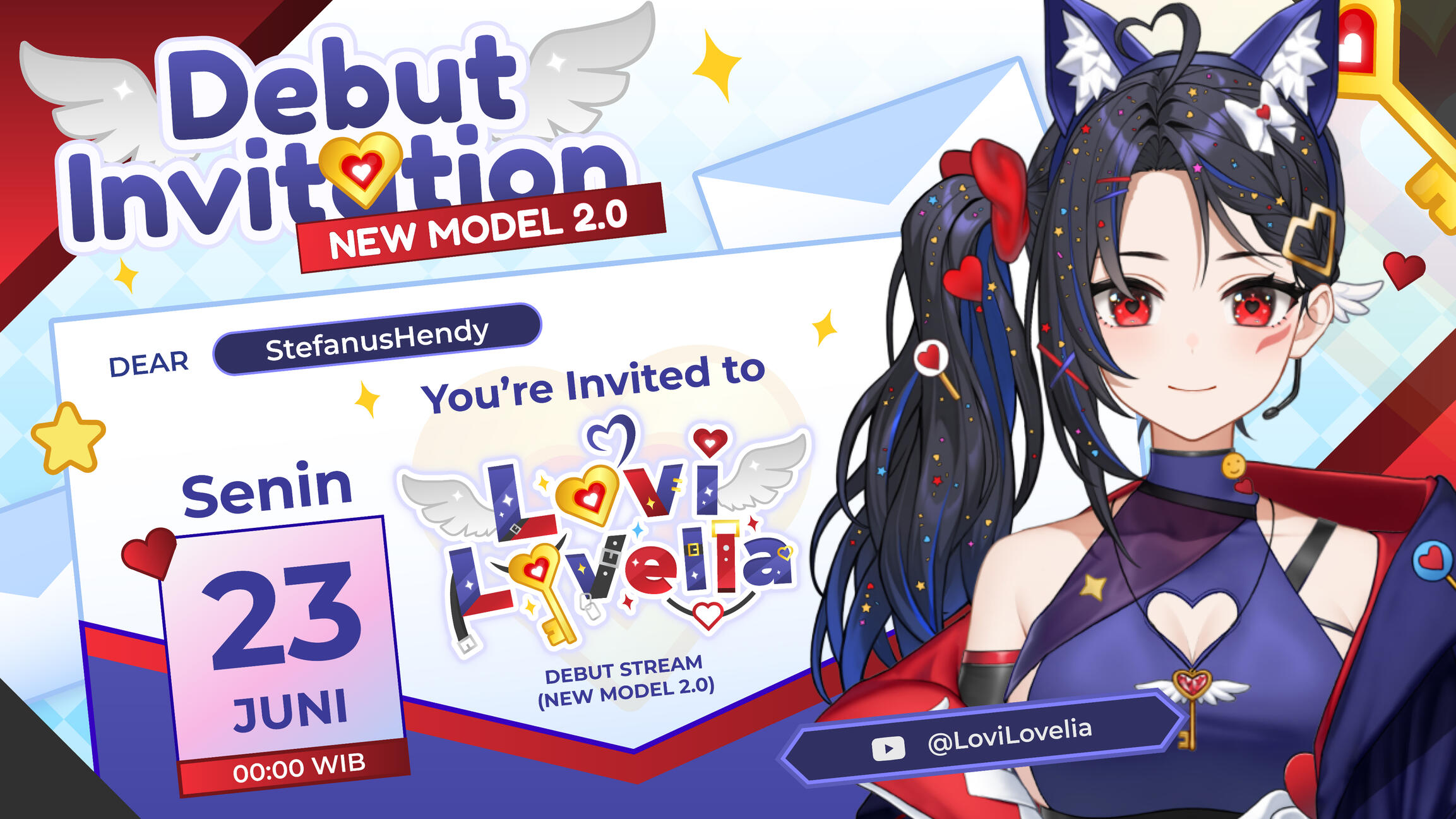 Lovi Lovelia Debut Invitation