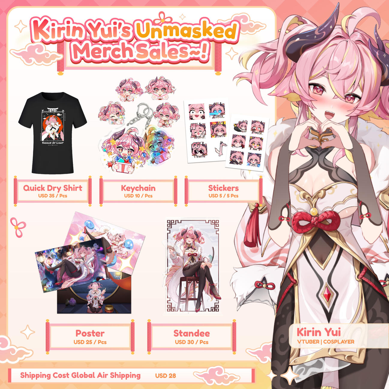 Yuikai Merch Poster Vtuber