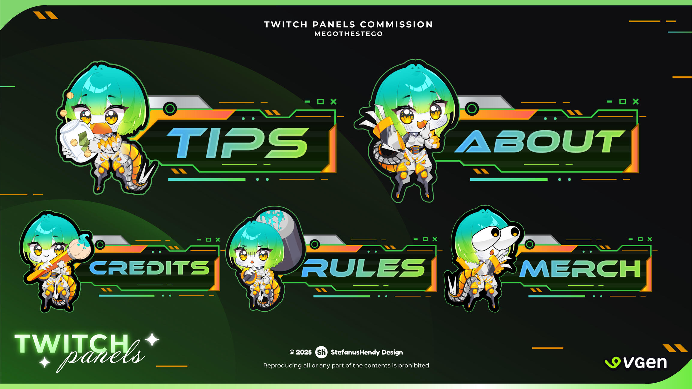 Megothestego Twitch Panels Megothestego Twitch Panels