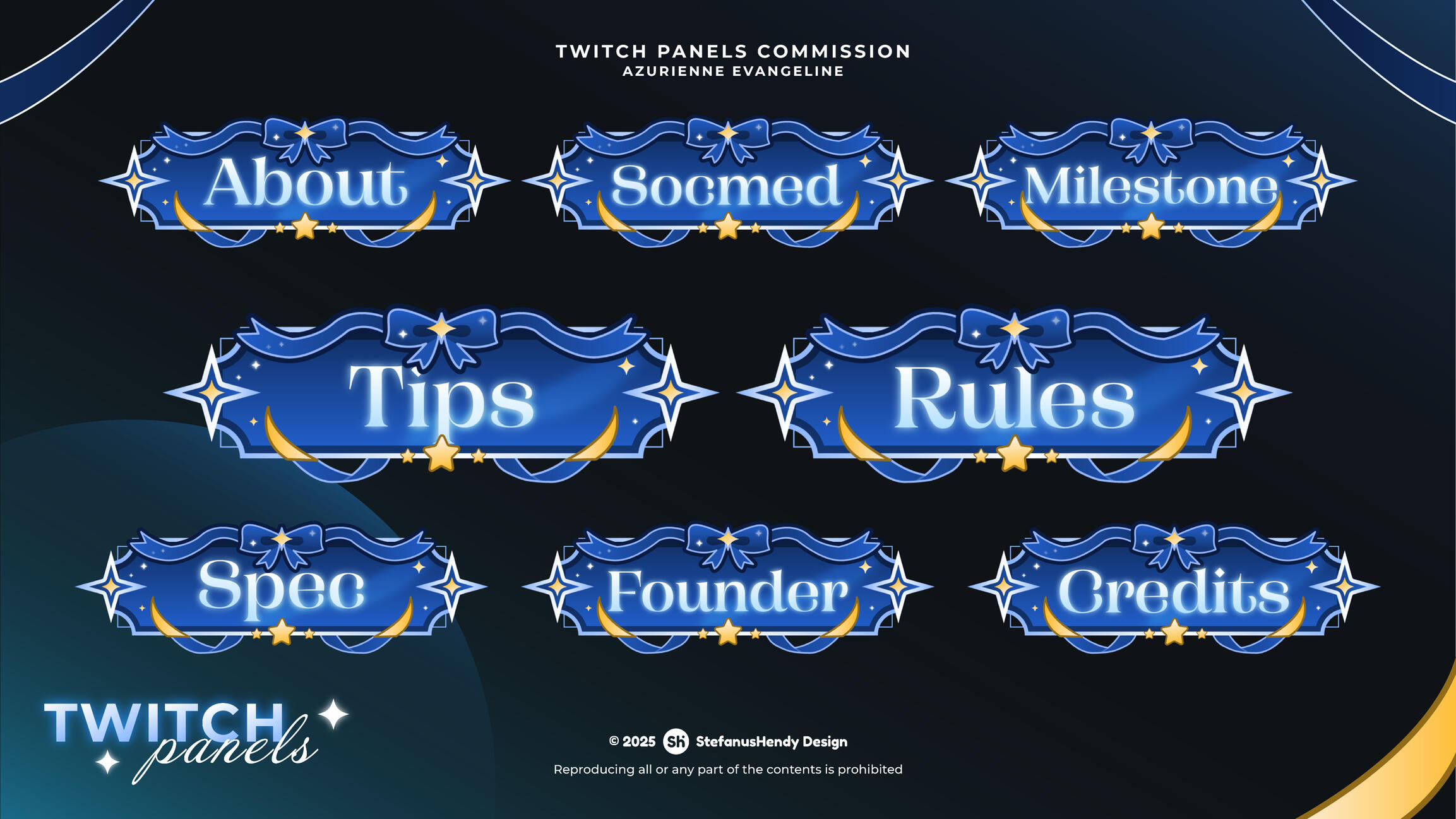 Azurienne Evangeline Panels