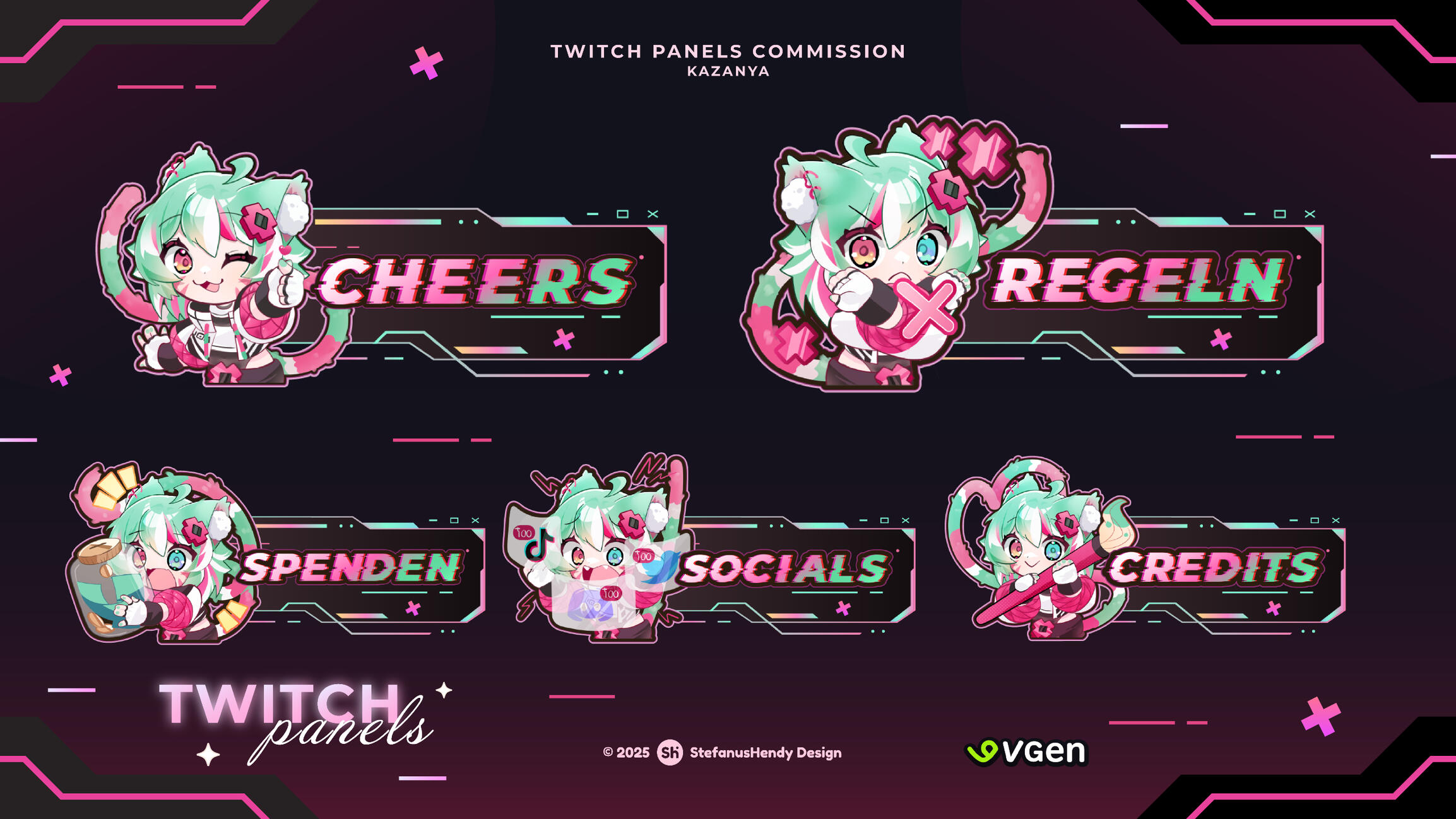 Kazanya Twitch Panels Kazanya Twitch Panels