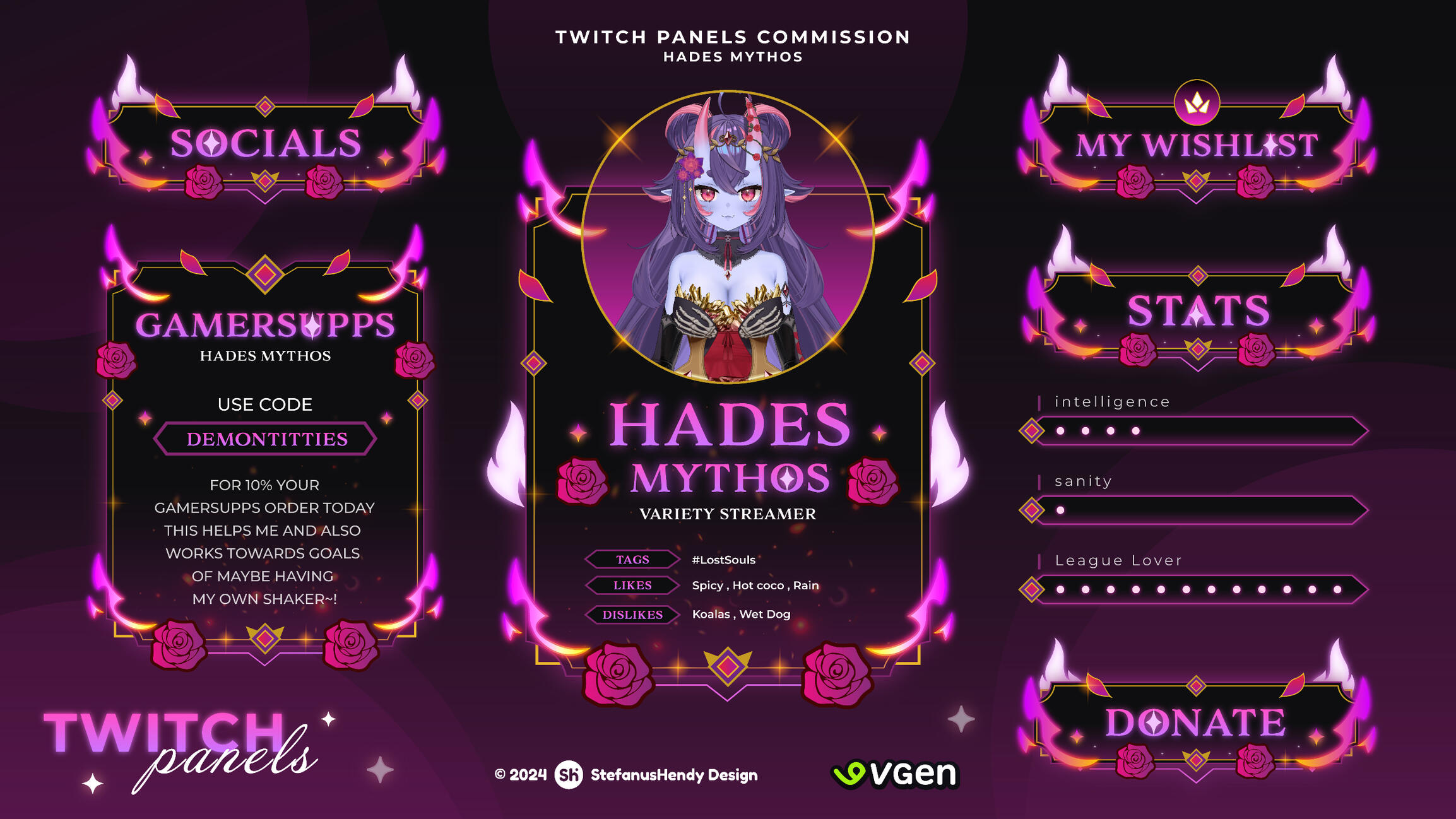 Hadis Mythos Twitch Panels Hadis Mythos Twitch Panels