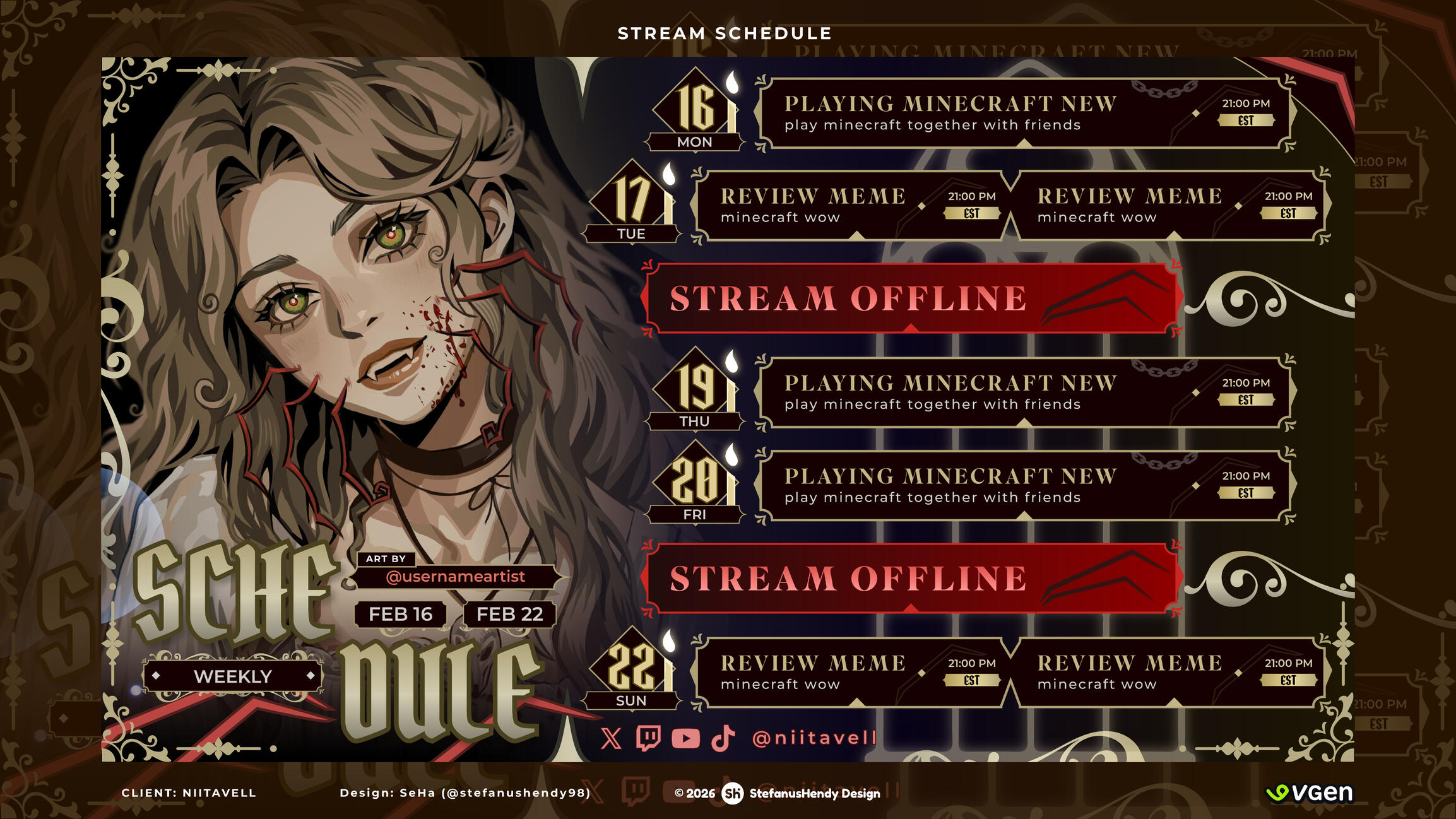 Niita Schedule Niita Schedule