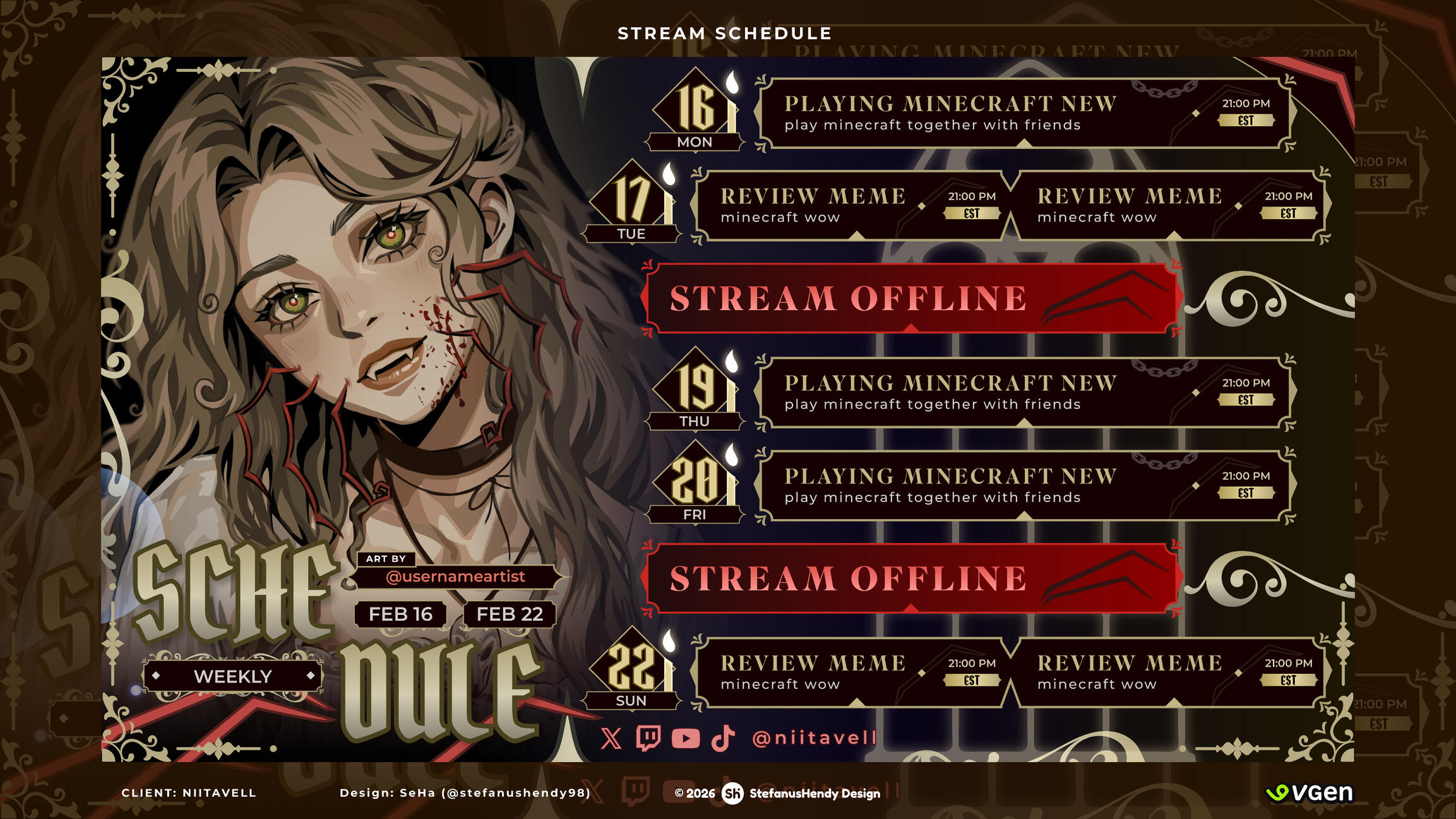 Niita Schedule Niita Schedule